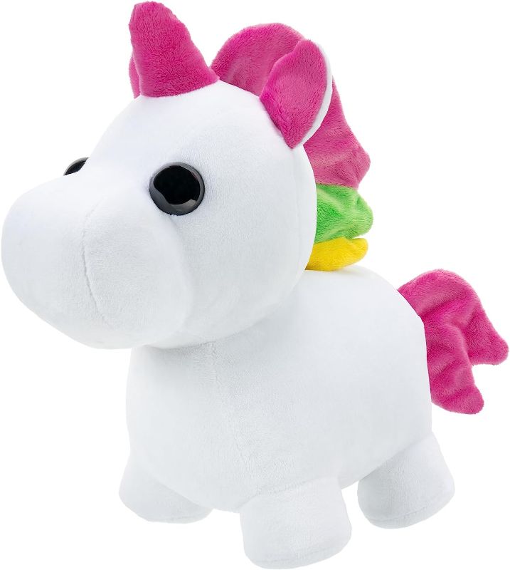 Photo 1 of Adopt Me! Neon Unicorn Light-Up Plush - Soft and Cuddly - Three Light-Up Modes - Directly from The #1 Game, Exclusive Virtual Item Code Included - Toys for Kids - Ages 6+
