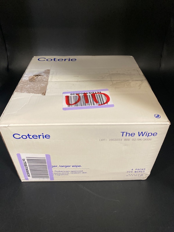 Photo 2 of Coterie Baby Wipes, 4 Packs, 224 Wipes