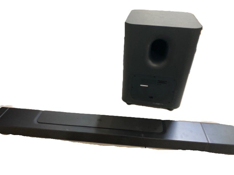 Photo 2 of JBL Bar 9.1 - Channel Soundbar System with Surround Speakers and Dolby Atmos, Black- no remote or power cords
