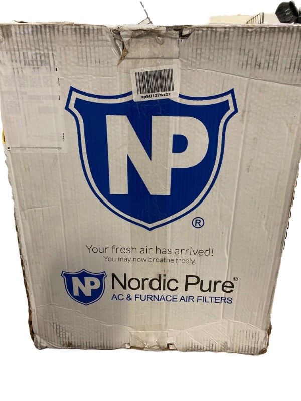 Photo 2 of Nordic Pure 20x25x1 (19 1/2 x 24 1/2 x 3/4) Pleated MERV 12 Air Filters 6 Pack
