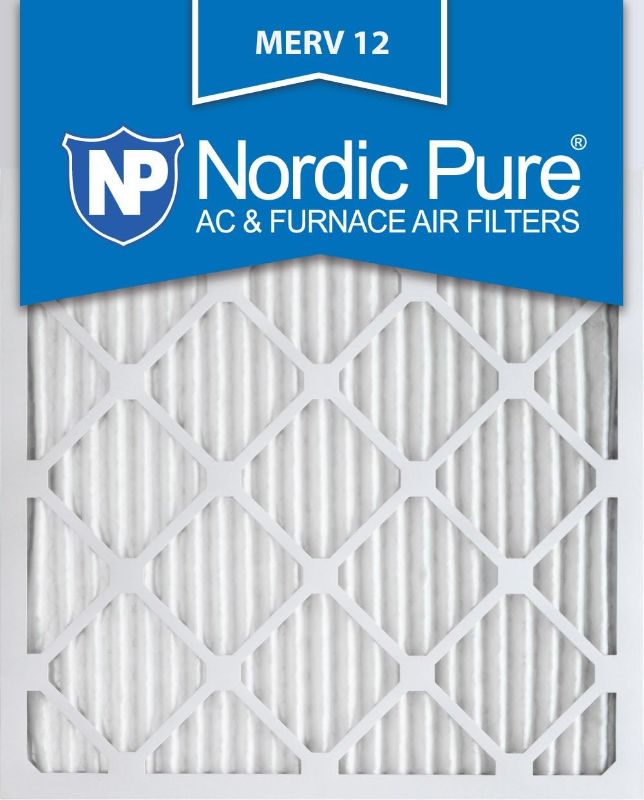 Photo 1 of Nordic Pure 20x25x1 (19 1/2 x 24 1/2 x 3/4) Pleated MERV 12 Air Filters 6 Pack
