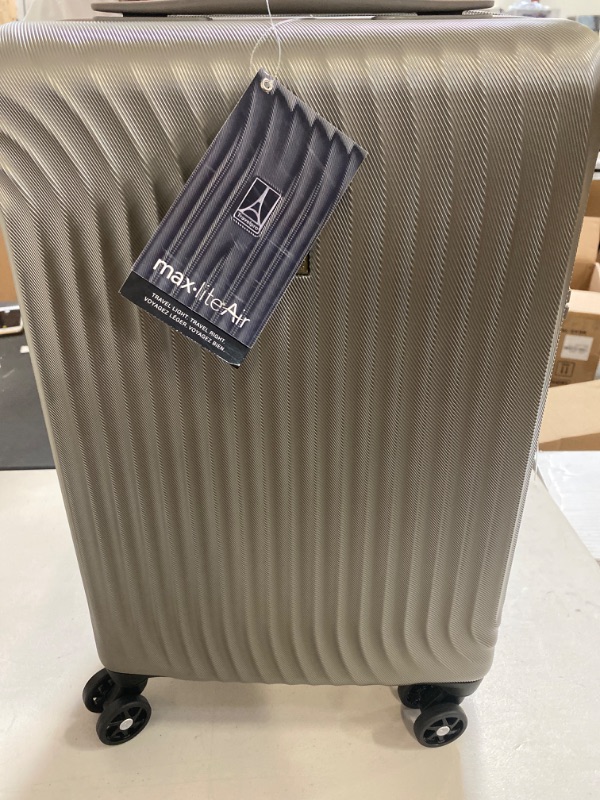 Photo 1 of Travelpro Maxlite Air Hardside Expandable Carry on Luggage, 8 Spinner Wheels, Lightweight Hard Shell Polycarbonate Suitcase, Champagne, Carry On 21-Inch

