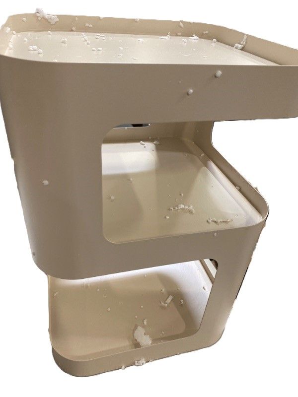 Photo 1 of Small Side Table, Nightstand, Modern End Table, Bedside Table with Storage Shelf, Space-Saving Side Table for Bedroom, end Tables Living Room, Metal Side Table
