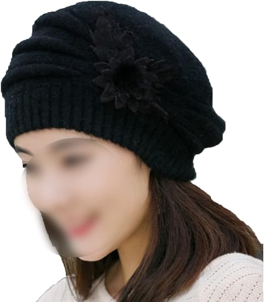 Photo 1 of Slouchy Beanie Hat for Women Winter Warm Chunky Soft Cable Knit Cap Beanie for Cold Weather
