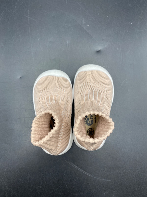 Photo 1 of {12-16m} Engtoy Baby Sock Shoes Baby Walking Shoes Infant Non-Slip Breathable Slippers with Soft Rubber Sole Baby Boys Girls Slip On Sneakers
