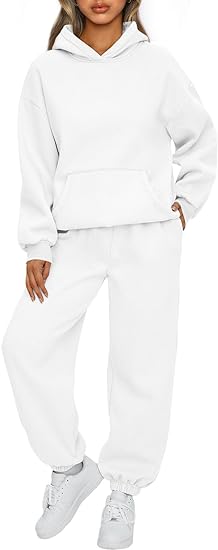 Photo 1 of {S} AUTOMET Womens 2 Piece Outfits Lounge Hoodie Sweatsuit Sets Oversized Sweatshirt Baggy Fall Fashion Sweatpants with Pockets

