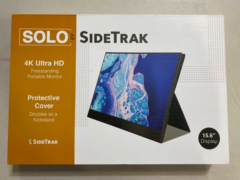 Photo 2 of SideTrak Solo 15.6” 4k Touchscreen Portable Ultra HD LED Monitor, Laptop Dual Screen Computer Extender for PC, Gaming & Chrome, Powered by USB-C or HDMI & USB-A
