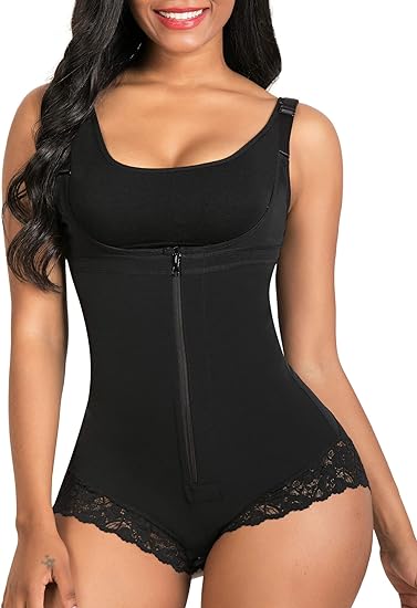 Photo 1 of {XL} SHAPERX Shapewear for Women Tummy Control Fajas Colombianas Body Shaper Zipper Open Bust Bodysuit
