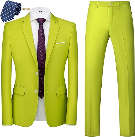 Photo 1 of {34} MOGU Mens Slim Fit Suit 2 Piece Tuxedo for Prom Business Wedding Dance (Suit Jacket + Pants)
