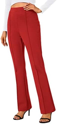 Photo 1 of [s] Urban CoCo Women's Stretchy Yoga Dress Pants Bootcut Work Slacks Petite Slacks for Office Casual
