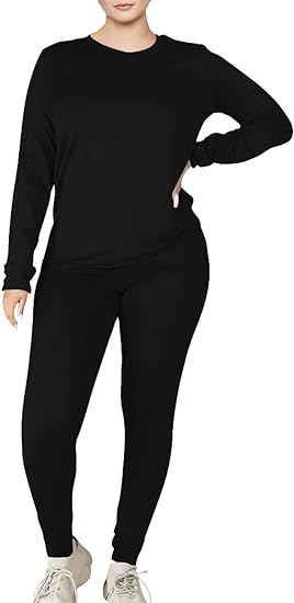 Photo 1 of [3xl] Kaximil Women's Workout Tracksuit 2 Piece Outfits Long Sleeve Top Legging Jogger Pants Set
