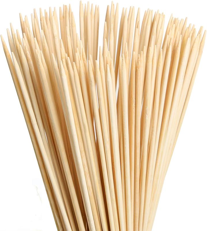 Photo 1 of Bamboo Marshmallow Roasting Sticks with 30 Inch 5mm Thick Extra Long Heavy Duty Wooden Skewers,Roaster Barbecue S'Mores Skewers Hot Dog Forks for Camping,Party,Kebab Sausage(60 Pcs)
