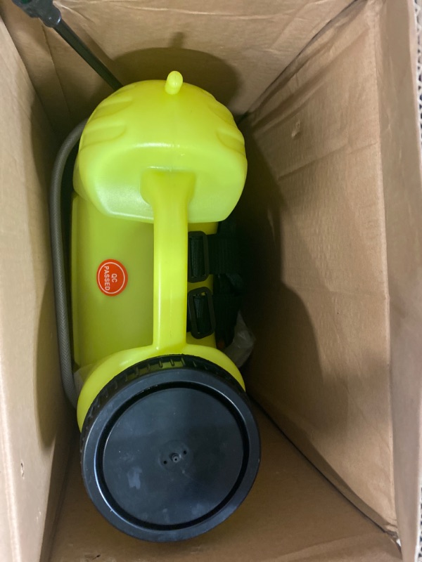 Photo 1 of 4 Gallon Battery Powered Backpack Sprayer Electric Garden Pump Sprayer with Lithium Battery for Long Time Spray Brass Telescope Wand and Multiple Nozzles for Spraying Cleaning
