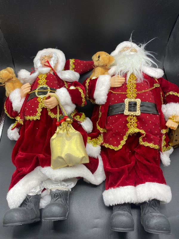 Photo 1 of Mr. and Mrs. Clause Dolls 19inch 