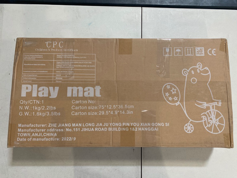 Photo 1 of ZEEBABA Unicorns Play Mat, 59"x71" Foldable & Reversable Large Play Mat, 0.4" Thick Waterproof Foam Mat, Baby Activity Tummy Time Mat, Non-Toxic Foam Play Mat for Babies and Toddlers
