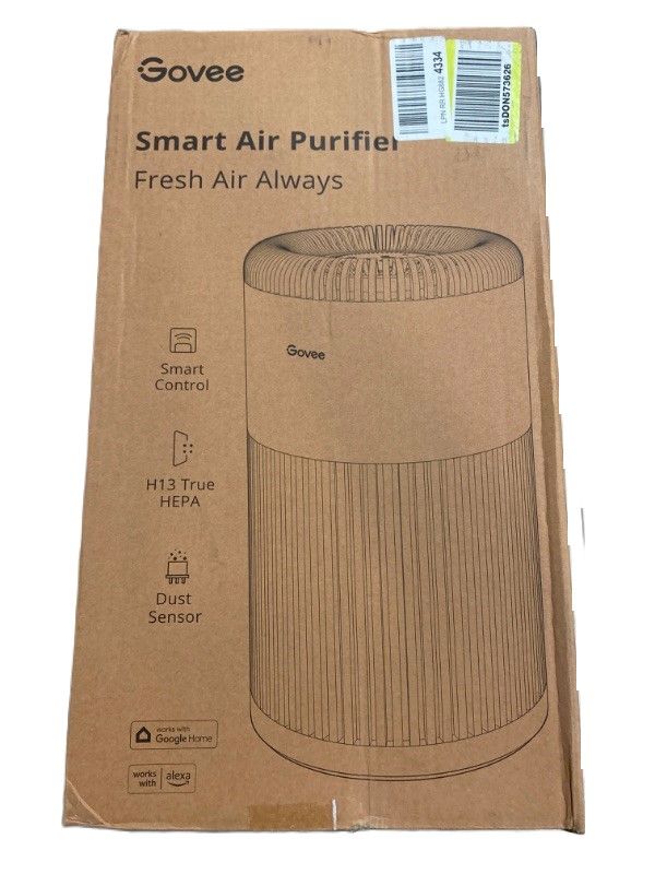 Photo 3 of Govee Air Purifiers for Home Large Room Up to 1837 Sq.Ft, WiFi Smart Air Purifier with PM2.5 Monitor for Wildfire, H13 True HEPA Air Purifier for 99.97% Smoke, Pet Hair, Odors, 24dB Large Air Purifier
