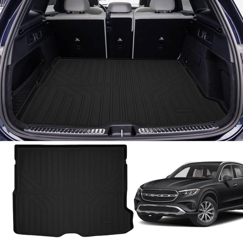 Photo 1 of for 2023 2024 Mercedes-Benz GLC Cargo Mat Cargo Liners 2023 2024, for Mercedes-Benz GLC All Weather Trunk Mat Accessories, Waterproof Rear Cargo Mat Custom Fit for Mercedes-Benz GLC
