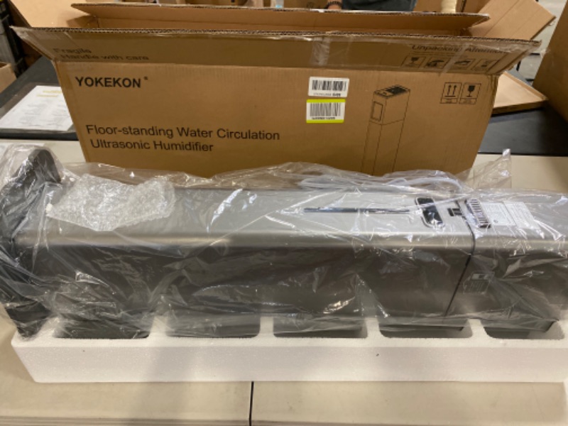 Photo 2 of YOKEKON Humidifiers for Bedroom, Warm and Cool Humidifier Large Room, 3.4Gal Humidifiers for Home 1000 sq ft, Quickly & Evenly Humidify Whole House, Top Fill, Aroma Box, Baby Yoga Plants, Silver
