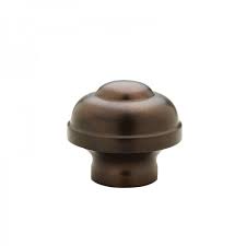 Photo 1 of Decorative Curtain Rod Finials, Round, Set of 2, Compatible with 1” or 1-1/8” dia curtain rod, Standalone finial pair,