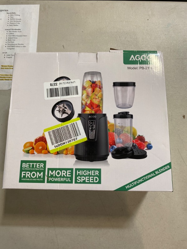 Photo 2 of Portable Blender for Shakes and Smoothies, 850W Personal Blenders for Kitchen with 6 Fins Blender Blade,Smoothie Blender with 2 * 20oz To-Go Cup?Countertop Blender for Fruit Protein Drink Baby Food
