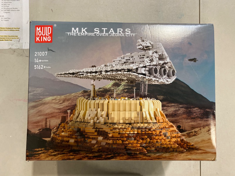 Photo 2 of MOC Starship Cruise Super UCS Imperial Star Destroyer City The Empire Over Jedha City Building Kits,Star Plan UCS Collectible Set for Adults Compatible with Star Wars (5162 PCS)
