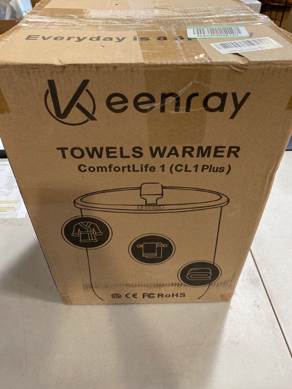 Photo 3 of Keenray Upgraded Towel Warmer Bucket, Large Towel Warmer with 3 Heating Modes, Heat Time 30/45/60 Min Adjustable and Up to 24 Hour Delay Timer, Towel Heater for Oversize Bathrobes Blankets
