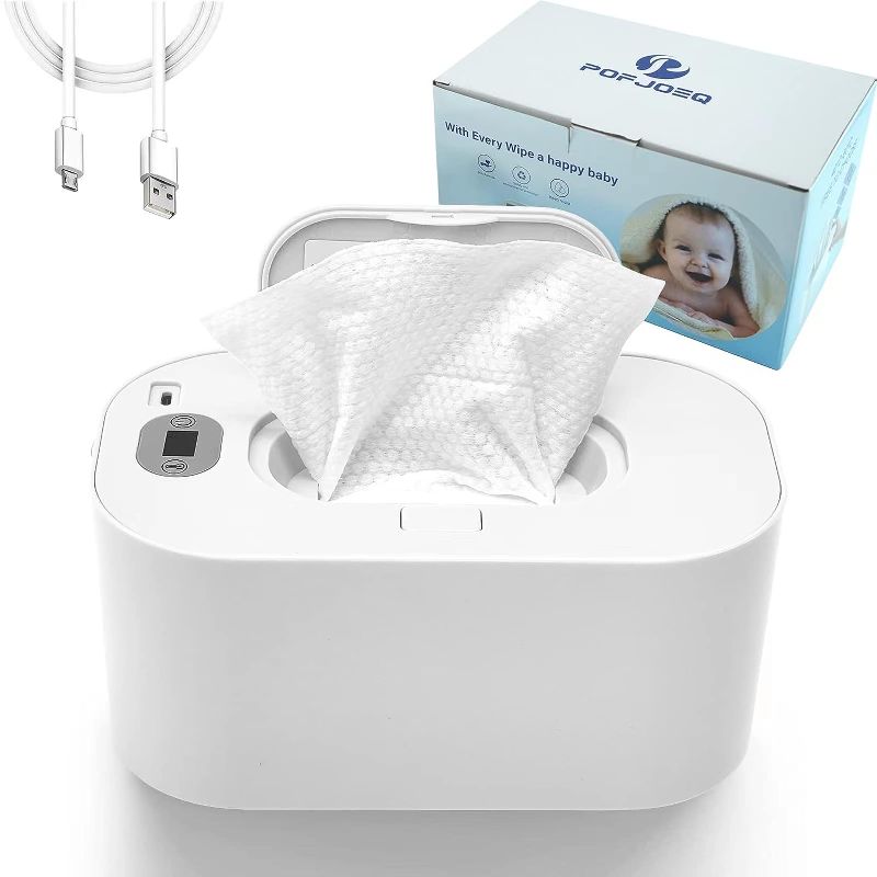 Photo 1 of Wipe Warmer with Digital Display,Large Capacity Wipes Dispenser, 3 Modes of Temperature Heating Control,Warms Quickly and Evenly, Comfort and Safety for Baby White 
