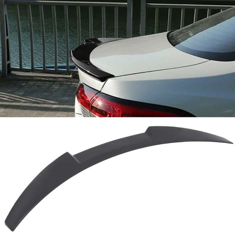 Photo 1 of Rear Trunk Lip Spoiler ABS Fits for 2020-2021 for Toyota Corolla Rear Tail Lip Deck Boot Wing Glossy Black Spoiler
