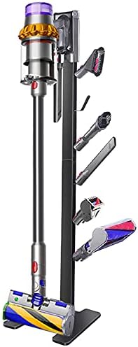 Photo 1 of Storage-Stand-Docking-Station-Holder Compatible with V15 V11 V10 V8 V7 V6 Cordless Vacuum Cleaners & Accessories, Stable Metal Bracket Organizer Rack, Brushed Black
