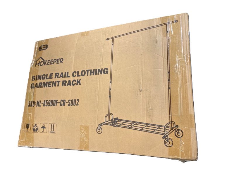 Photo 2 of HOKEEPER Clothing Garment Rack Capacity 450 lbs Clothing Racks on Wheels Rolling Clothes Rack for Hanging Clothes Heavy Duty Collapsible Commercial
