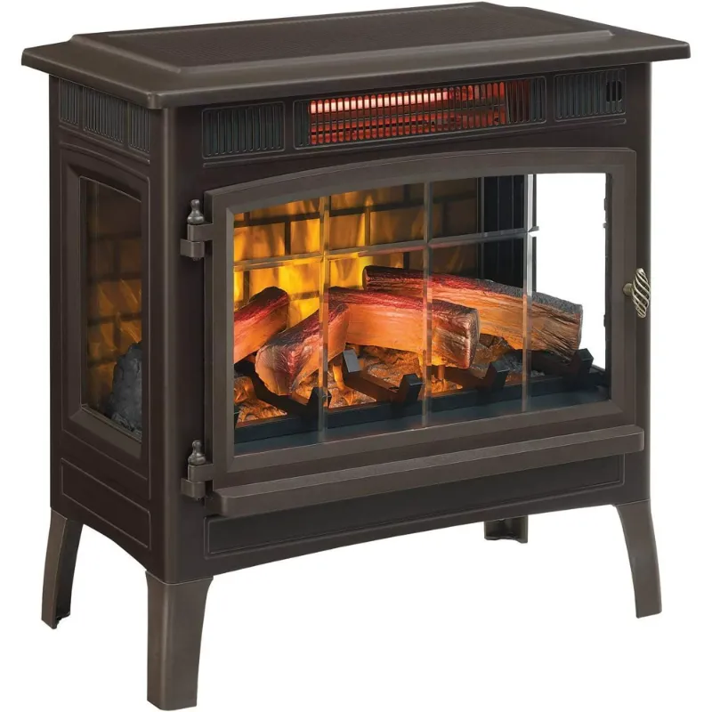 Photo 1 of Duraflame 3D 24" W x 23.4" H x 12.9" D Infrared Electric Fireplace Stove - Bronze, DFI-5010-02
