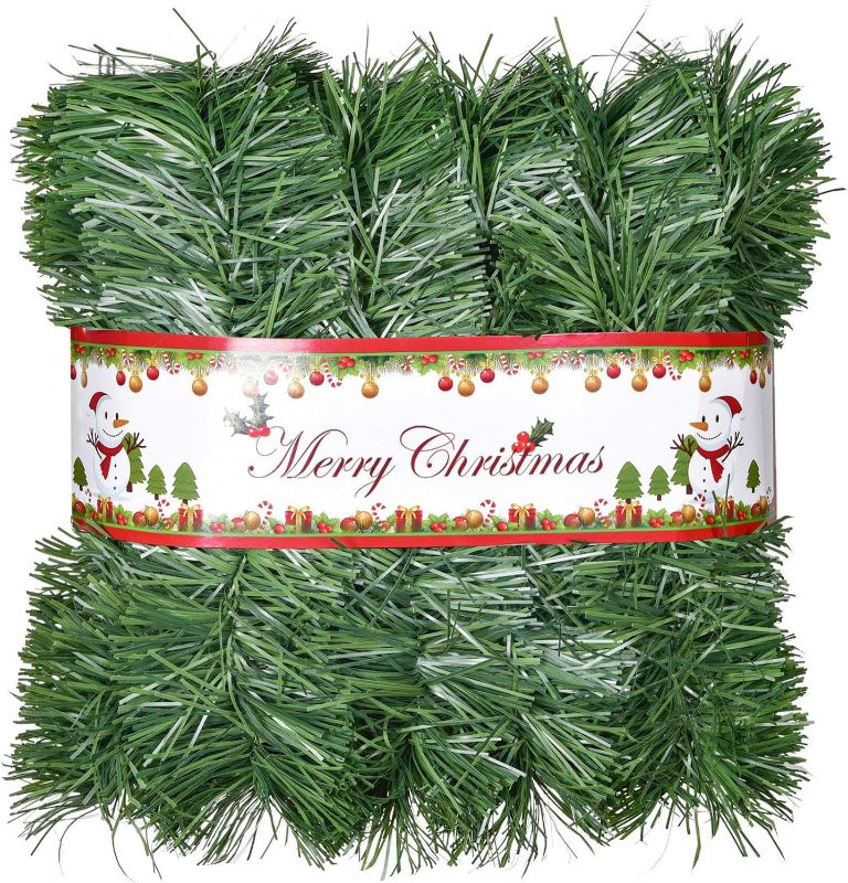 Photo 1 of Artiflr 33Ft Christmas Garland Clearance, Artificial Pine Garland Greenery Holiday Decor for Home Fireplaces Holiday Party Decoration Outdoor or Indoor
