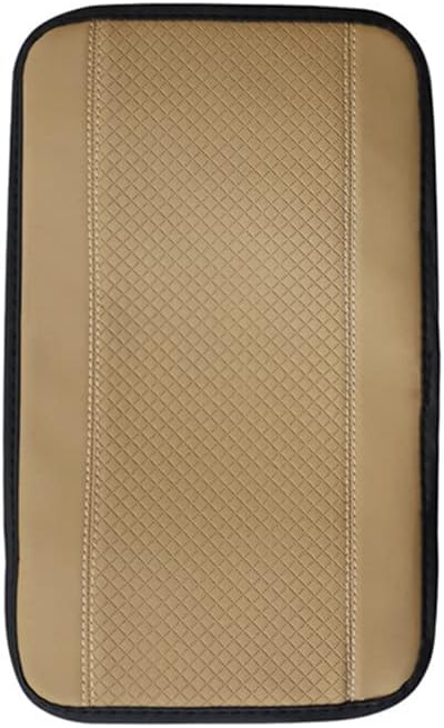 Photo 1 of Car Center Console Cover Pad,Non-Slip Armrest Cover Pad Waterproof PU Leather Arm Rest Protection Soft Car Armrest Seat Box Cover Protector,32cmx19cm,Beige
