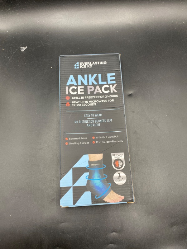 Photo 2 of Ankle Ice Pack Wrap for Injuries Reusable, Foot Ice Pack Wrap - Cold Compression Therapy for Pain Relief, Plantar Fasciitis, Sprained Ankles, Achilles Tendonitis Relief
