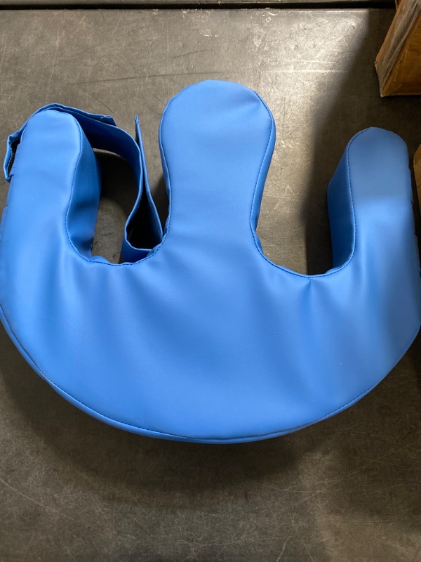 Photo 2 of ASkinds Patient Turning Device Paralysis Bed Rest Nursing Help The Elderly Turn Over PU Leather Anti-Decubitus Multifunctional UU-Shaped Waterproof Transfer Pad, Blue
