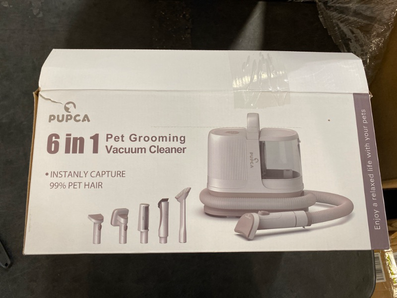 Photo 3 of Pet Grooming Vacuum Kit,Dog Vacuum for Shedding Grooming - Powerful Suction & Low Noise | 7 Shedding Tools | Picks Up 99% Pet Hair | Trims Thick & Thin Coats | Ideal for Dogs, Cats,and More
