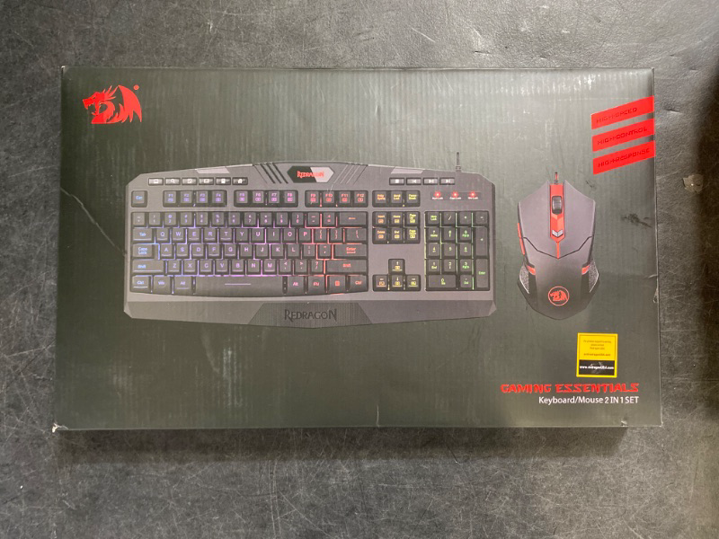 Photo 2 of Redragon S101 Gaming Keyboard, M601 Mouse, RGB Backlit Gaming Keyboard, Programmable Backlit Gaming Mouse, Value Combo Set [New Version]
