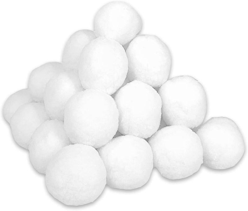 Photo 1 of 50 Pack Indoor Snowball Fight Set, Parent-Child Interaction Snowball Fights, 3 Inch Christmas Winter Holiday Realistic Fake Snow Toys for Indoor and Outdoor Snow Fight or Toss Game
