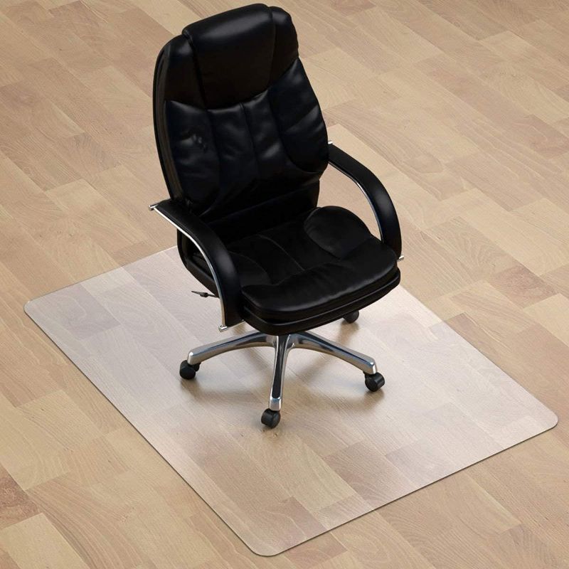 Photo 1 of Thickest Chair Mat for Hardwood Floor - 1/8" Thick 47" X 59" Crystal Clear Chair Mat for Hard Floor, Can't be Used on Carpet Floor
