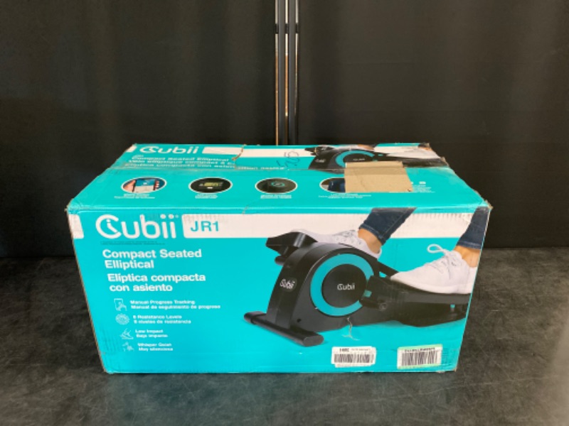 Photo 3 of Cubii JR1, Compact Seated Under Desk Elliptical Trainer, 8 Adjustable Magnetic Resistance, Aqua
