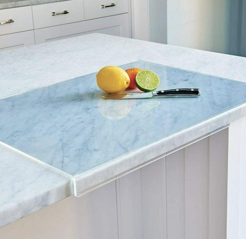Photo 1 of Clear Cutting Board for Kitchen with Lip with Non Slip 24" Wide x 18" Long AZM Displays
