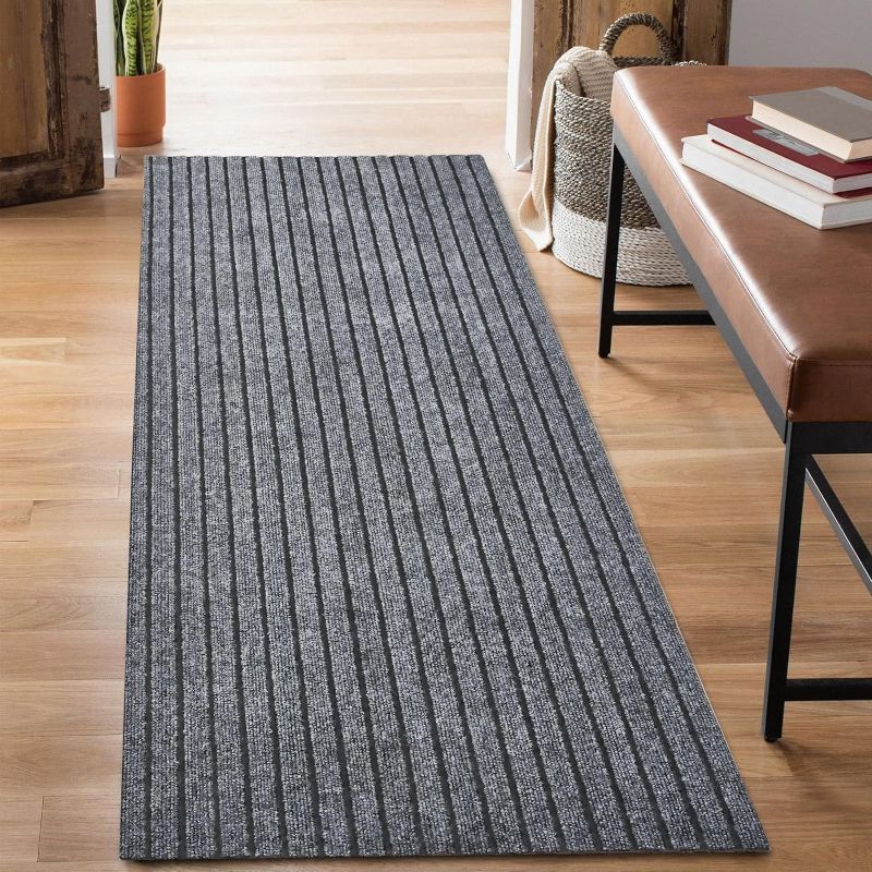 Photo 1 of 2' x 4' Runner Rugs with Rubber Backing, Outdoor Indoor Utility Non Slip Carpet Rug Runner for Hallway, Custom Size Area Rugs Mat for Entryway Balcony Patio Kitchen Garage Stair Laundry
