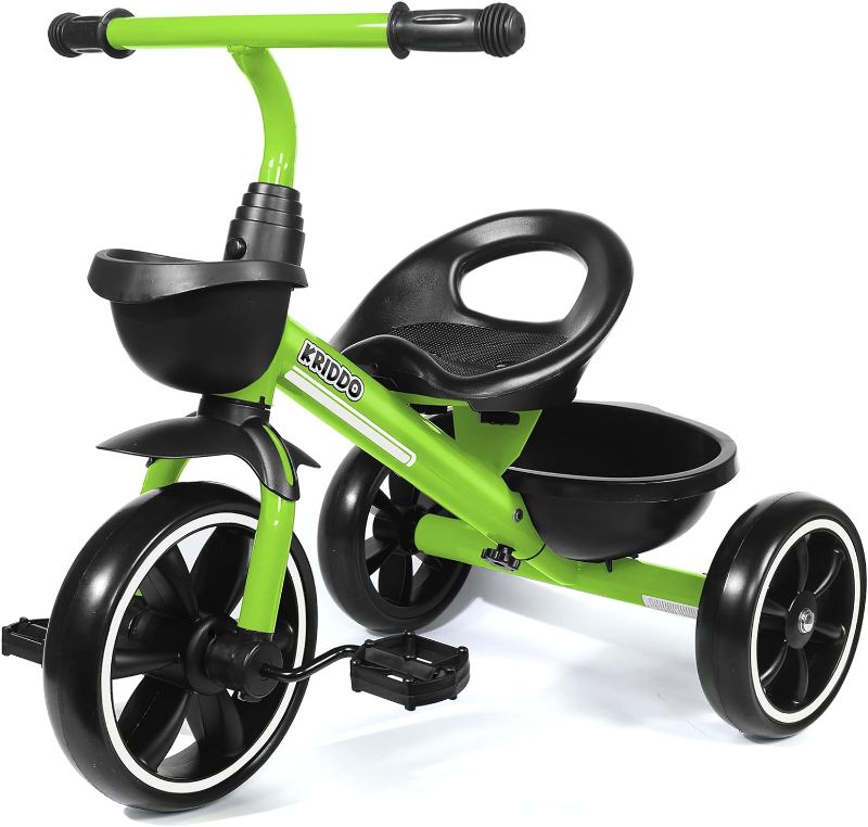 Photo 1 of KRIDDO Tricycles Age 24 Month to 4 Years, Toddler Kids Trike for 2.5 to 5 Year Old, Gift for 2-4 Year Olds , Green

