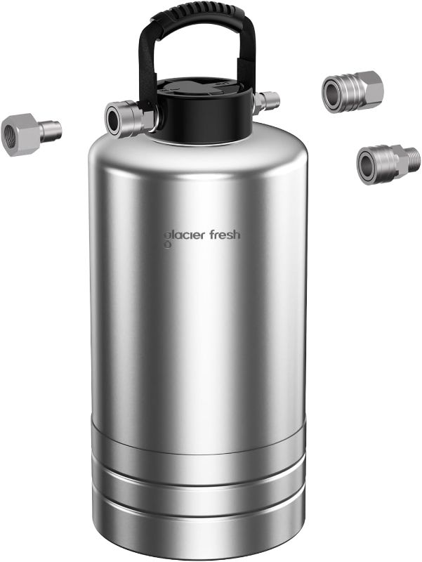 Photo 1 of GLACIER FRESH Portable RV Water Softener, 16,000 Grain with Stainless Steel Garden Hose Quick Connects for RVs, Trailers, Boats, Mobile Car Washing, Pressure Washing
