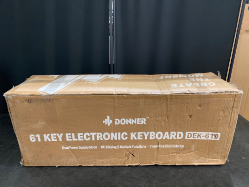 Photo 3 of Donner DEP-45 88 Key Digital Piano Ultrathin, Beginner Electric Piano Keyboard with Semi Weighted Keys, Full Size Portable Keyboard Piano with Stand, Sustain Pedal, Power Supply
