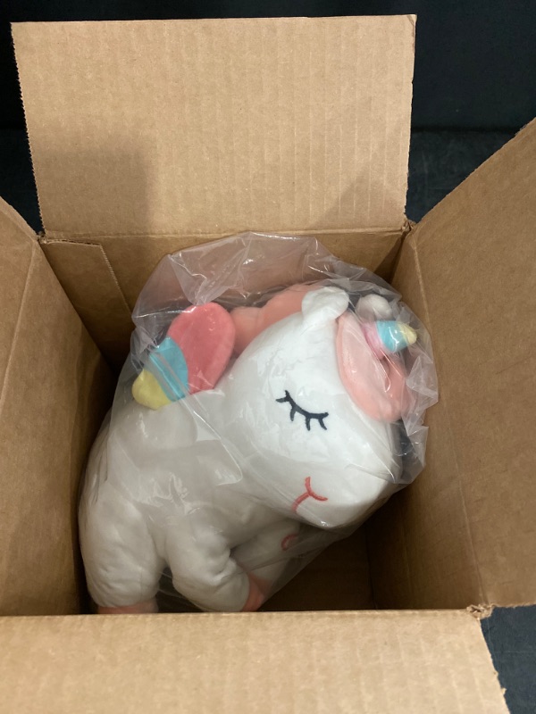 Photo 2 of Athoinsu 12'' Light up Unicorn Stuffed Animal Soft Plush Toy with Colorful LED Night Lights Glowing - Battery Operated - Batteries Not Included
 