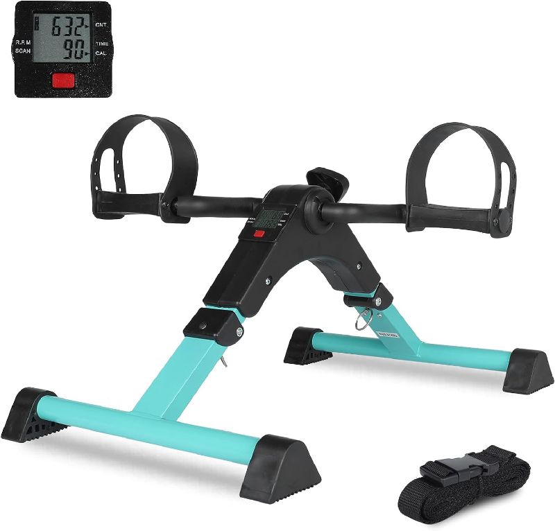 Photo 1 of 
MEETWARM Pedal Exercise Bike for Seniors, Hand Arm Leg & Knee Peddler Adjustable Fitness Equipment, Folding Recovery Physical Therapy Home Exercise Bike...