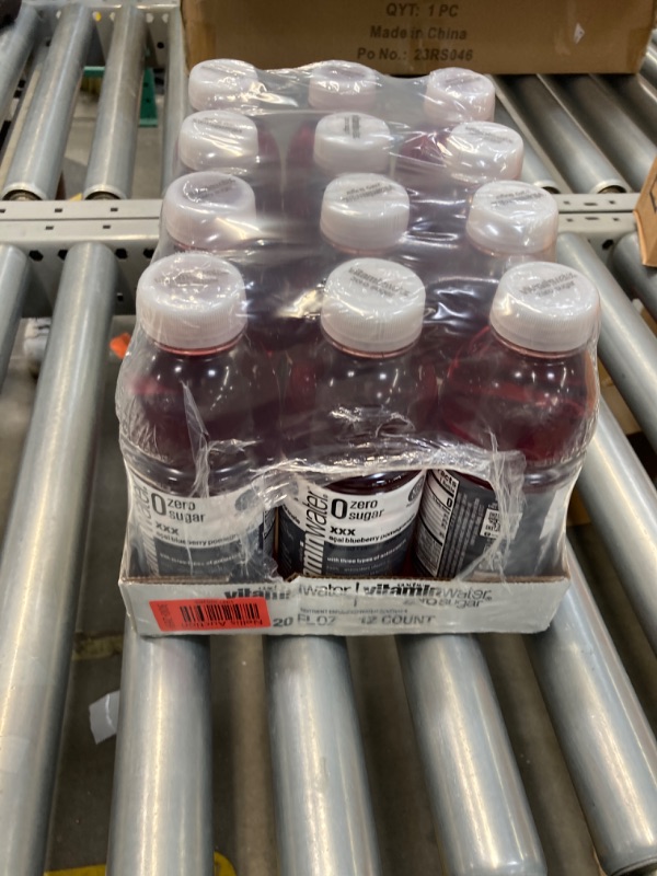 Photo 2 of 
vitaminwater zero sugar xxx, electrolyte enhanced water w/vitamins, açai-blueberry-pomegranate drinks, 20 fl oz, 12 Pack