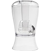 Photo 1 of CreativeWare Beverage Dispenser with Ice Cylinder and Fruit Infuser, 3 Gallon, Clear