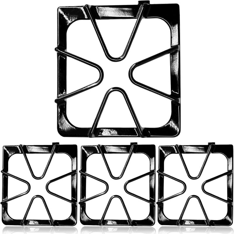 Photo 1 of 
Hiorucet W10447925 Gas Stove Burner Grates Replacement for Whirlpool, Kenmore, Maytag, Amana, Inglis, Kirkland Stove Top, WPW10447925, W10333861A Grate Kit...